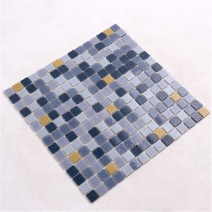 Preț scăzut Iridescent Piscină Sticlă mozaic de sticlă 4mm Grosime