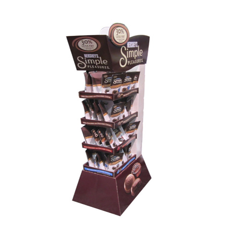 Suport de vânzare cu carton POS de vânzare cu amănuntul pentru biscuiți