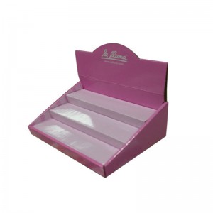 Afișaj cosmetic de hârtie personalizat POS POS Carton ondulat din carton ondulat pentru cosmetice