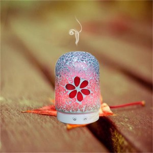 Fabrica din China de ultimă oră mozaic de sticlă cu ultrasunete electrice de ulei esențial difuzor aromă de ulei