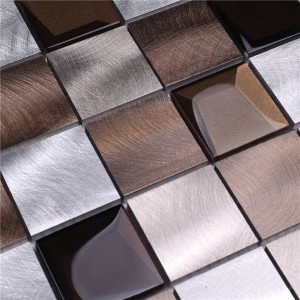 2018Alu amestec de sticlă de sticlă 12x12mosaic țiglă de baie