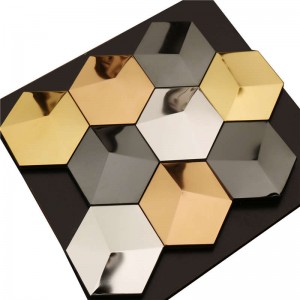 Top placi de mozaic din arabesc negru și auriu backsplash