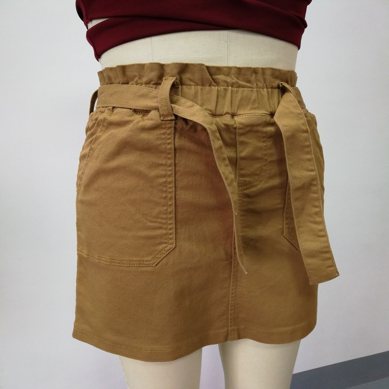 Doamnelor kaki cu fuste de centura WS323