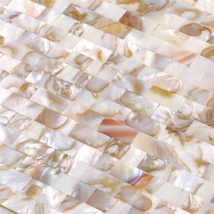 Placi de mozaic de mosie neagră cu mop negru în dimensiune 10 * 20mm