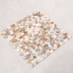 Placi de mozaic de mosie neagră cu mop negru în dimensiune 10 * 20mm