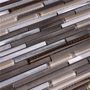 HLC46 Amestec de sticlă de baie de mozaic Alu pentru decorațiuni interioare