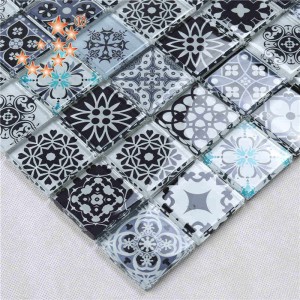 Piața cu ridicata albastru Albastru marocan de sticlă de sticlă de mozaic Placi de cristal de portelan de cristal Pentru Hotel Club Pereți de decorare