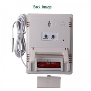 Ecrometru cu design LCD ecologic, mare termometru exterior pentru interior