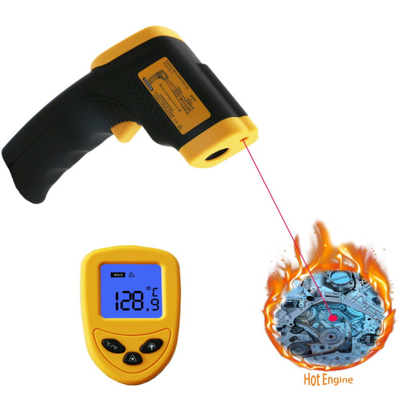 Termometru industrial cu infraroșu cu pistol cu ​​temperatură laser cu pistol cu ​​laser