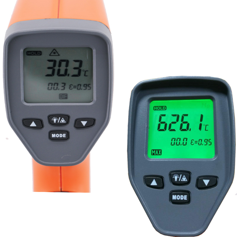Handheld de înaltă calitate Termometru cu infraroșu mai precis Timp de garanție industrială 1 an
