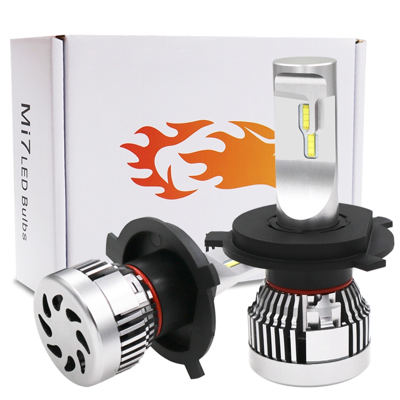 60W 6000LM mașină super strălucitoare h4 becuri cu leduri de înaltă putere h4 p43t / p45t faruri led
