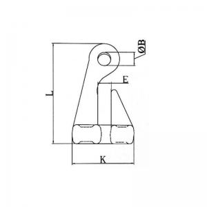 Cârlig forjat cu ochi de îndoire ZP ZP