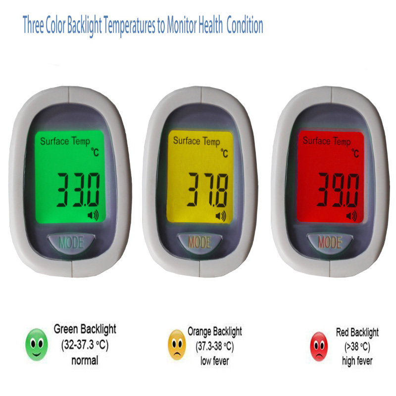Termometru digital cu infraroșu de cristal lichid sănătos pentru temperatura corpului sugarului