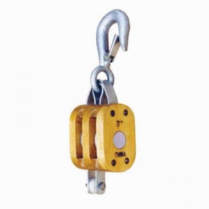 Bloc regulat de lemn-dublu cu cârlig