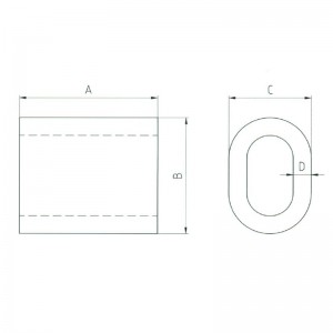 Mânecă de închidere ovală cu oțel S-506 Manșon neconic