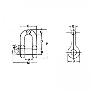 SUA tip manevră cu lanț cu șuruburi cu șuruburi forjate