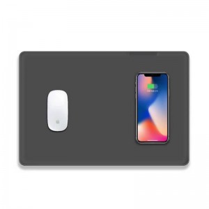 KPS-HBQ22 2in1 personalizat QI 5W de înaltă calitate din piele subțire de șoarece încărcător wireless