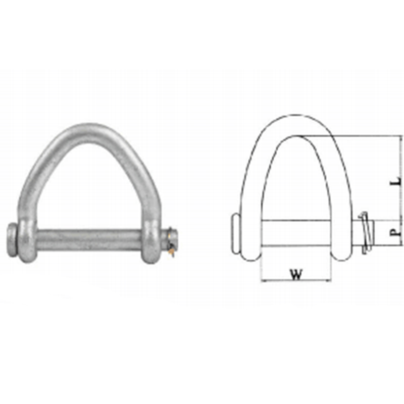 Web Sling Shackle Hot Dip Galvanizat