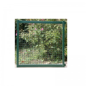 Brăsați gardul acoperit cu poarta de sudare