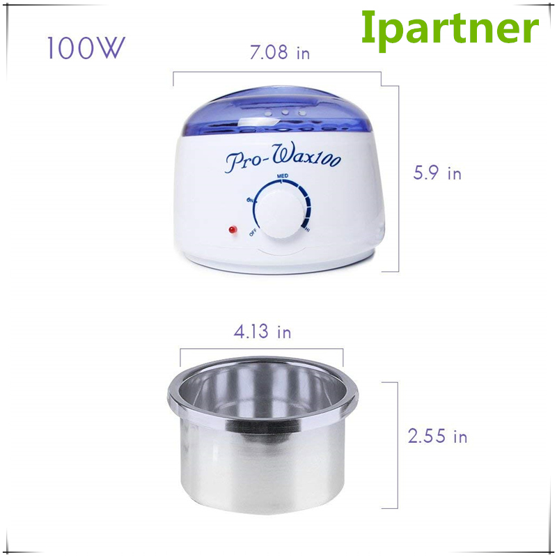 Ipartner AX-100 Mașină de încălzit electrică cu ceară caldă pentru îndepărtarea părului - capac albastru