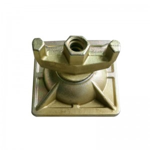 Cofraj Placă galbenă din oțel de carbon forjat cu piuliță-aripă