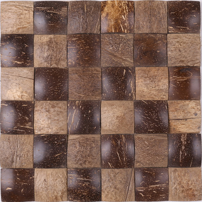 Placă decorativă antică moale moale din lemn de nucă de cocos