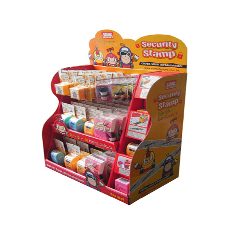 Suport pentru afișarea produselor din carton YJ Pop Up, raft pentru afișarea podelei din carton ondulat, raft pentru suport de afișare din hârtie