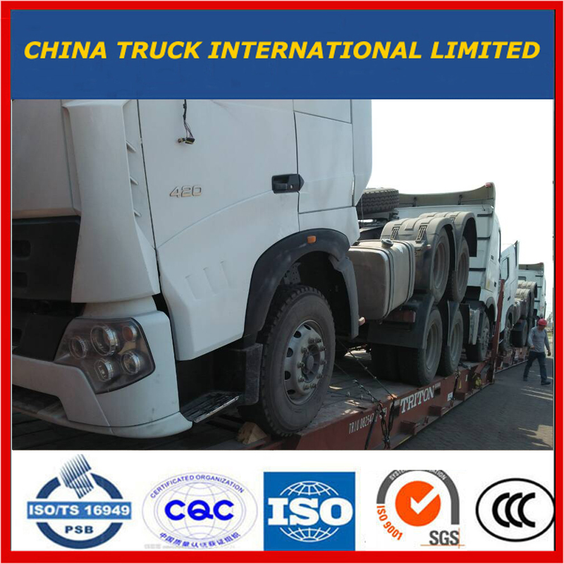 China 6X4 A7 420HP 10wheels HOWO Remorcare / Camion tractor