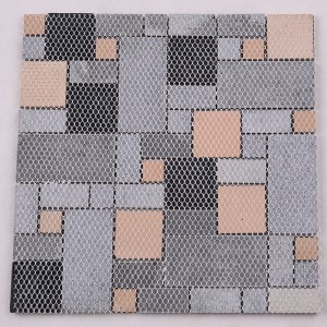 De lux de baie design de sticlă de cristal glitter amestecat cu aur de mozaic din metal pentru decorarea pereților