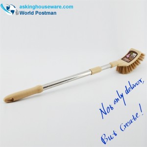 AK91001 Akbrand Perie de toaletă Țeavă elastică din oțel inoxidabil Pătrat cap