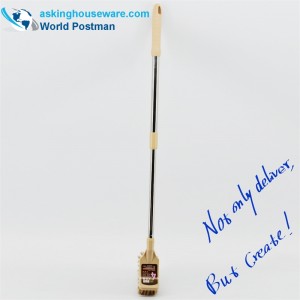 AK91001 Akbrand Perie de toaletă Țeavă elastică din oțel inoxidabil Pătrat cap