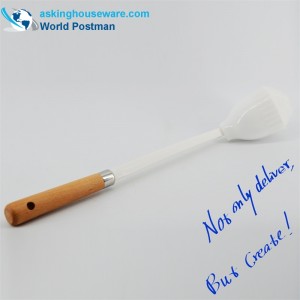 Perie de curățare moale toaletă Akbrand, mâner de plajă cu dispozitiv de uscător cu bol