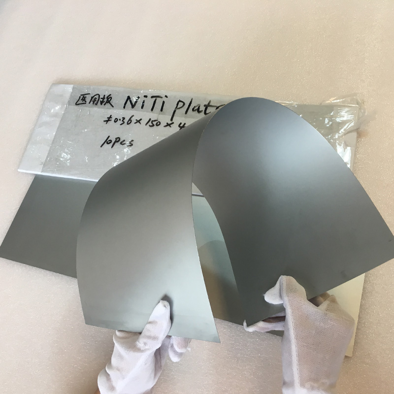 Foaie de placă superelastică de nitinol