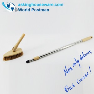 Akbrand cu mâner lung, pardoseală elastică, triunghi, cu cap de formă