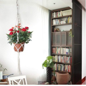 Cuier de fabricație din vârf de bumbac manual pentru ghivece rotunde și pătrate (ghiveci neincluse)