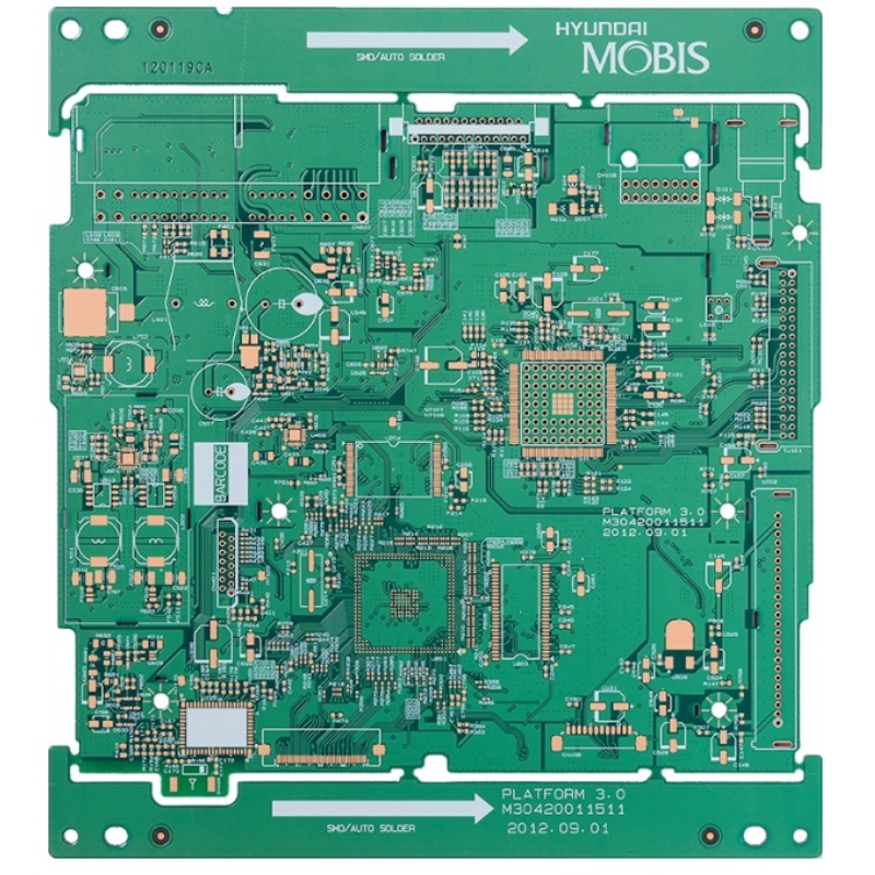 4 straturi HDI hibrid PCB de înaltă frecvență umplute cu rășină