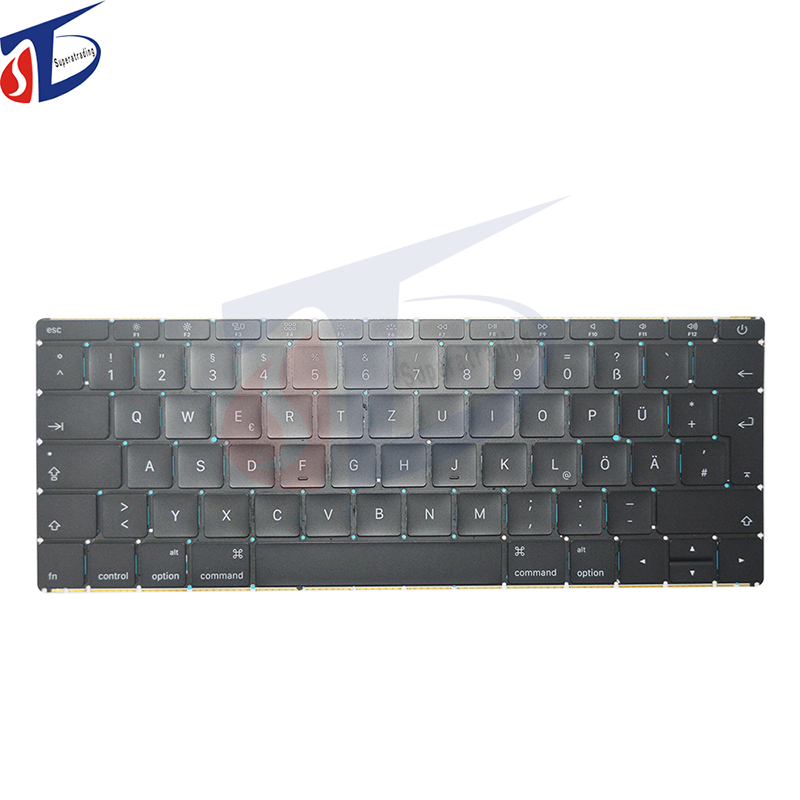 Tastatură complet nouă cu limba arabă, germană.French, Spania, Elveția, Italia, Norvegia pentru Apple Macbook Pro Retina 12 '' A1534