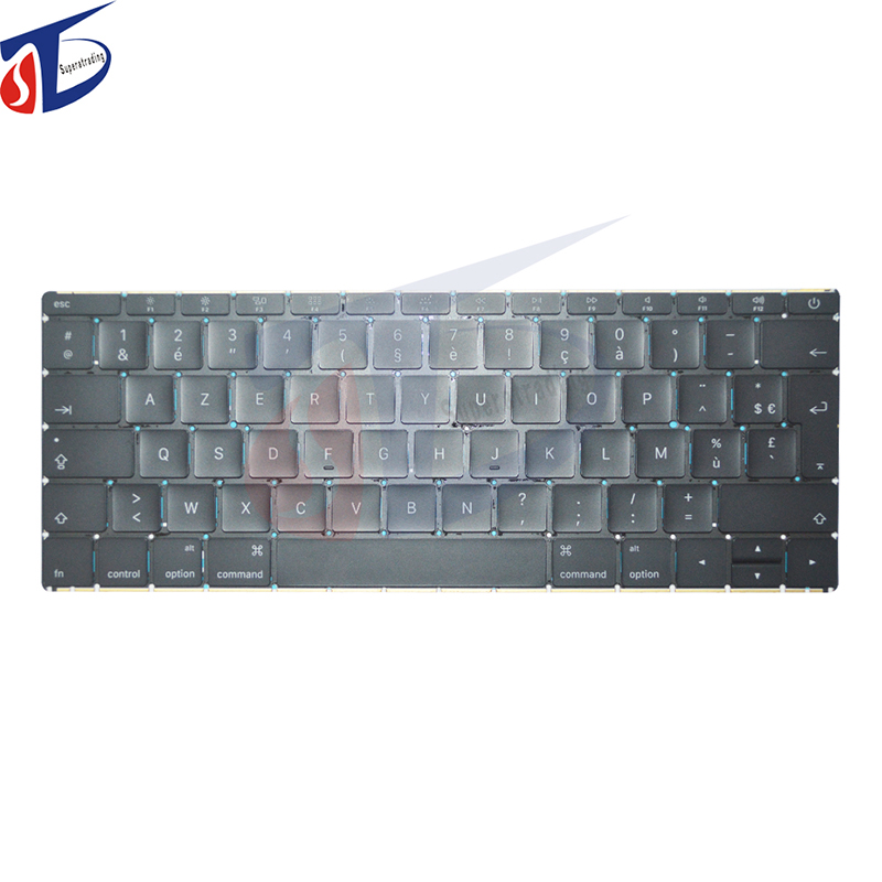 Tastatură complet nouă cu limba arabă, germană.French, Spania, Elveția, Italia, Norvegia pentru Apple Macbook Pro Retina 12 '' A1534