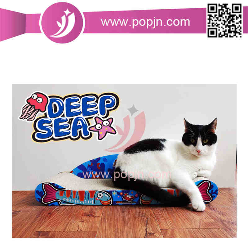 Reciclabilă Scratch Board Scratching Pad Lounge Pat ondulat Cartonez Scratcher pentru pisici