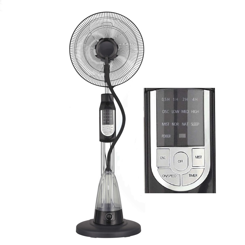 Cel mai recent ventilator de apă rece de 16 inci cu funcție contronală de la distanță 3 Ventilător de manta reglabil la viteză