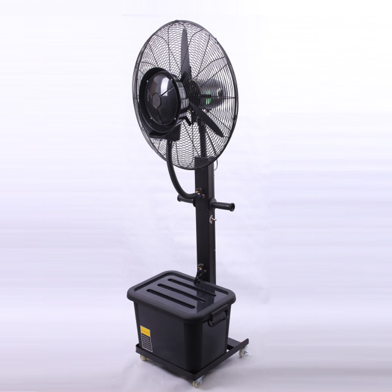 Reglaj 26inch nou reglabil din fabrică reîncărcabil ventilator de ceață stand suport de apă ventilator industrial de ceață, apă ventilator de ceață exterior