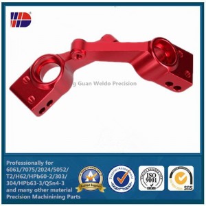 prelucrarea cu precizie a pieselor din aluminiu cnc cu culoare anodizată