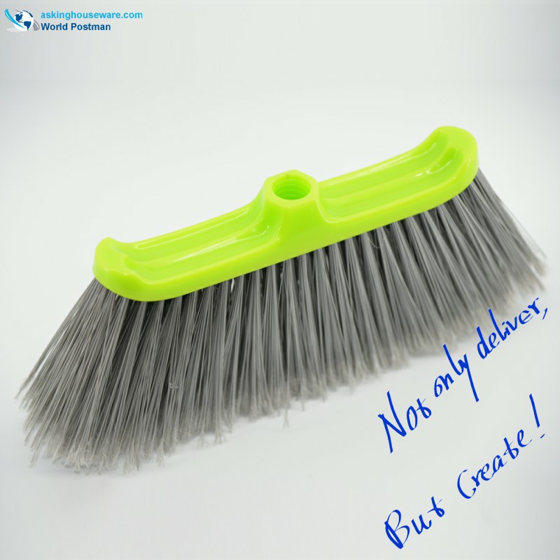 Cap de mână din plastic Akbrand, cu pensulă verde și brâuri gri