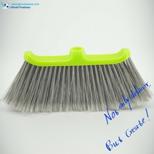 Cap de mână din plastic Akbrand, cu pensulă verde și brâuri gri
