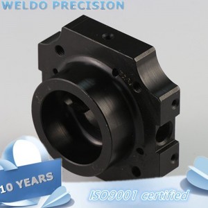 Cele mai populare piese de oțel Piese de schimb prelucrate CNC cu finisaj negru