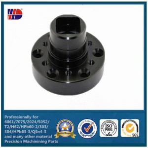 Cele mai populare piese de oțel Piese de schimb prelucrate CNC cu finisaj negru