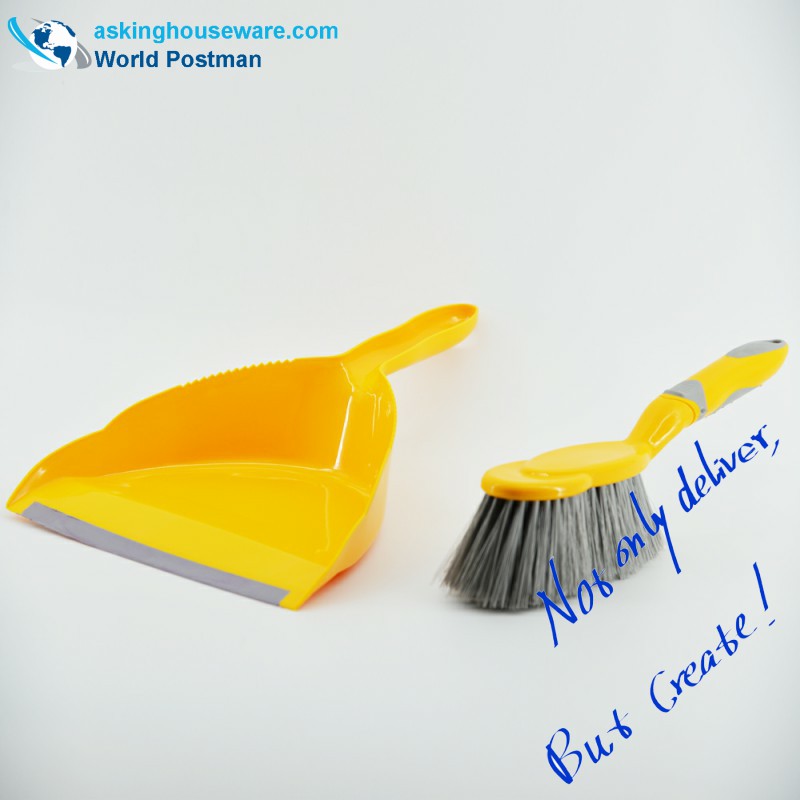 Peria de praf Akbrand Dustpan cu intrare de praf moale TPR și mâner moale TPR