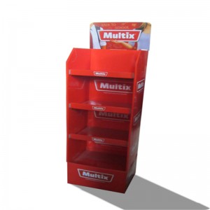 stand de afișare de culoare personalizată de lux tip pop up din carton ondulat