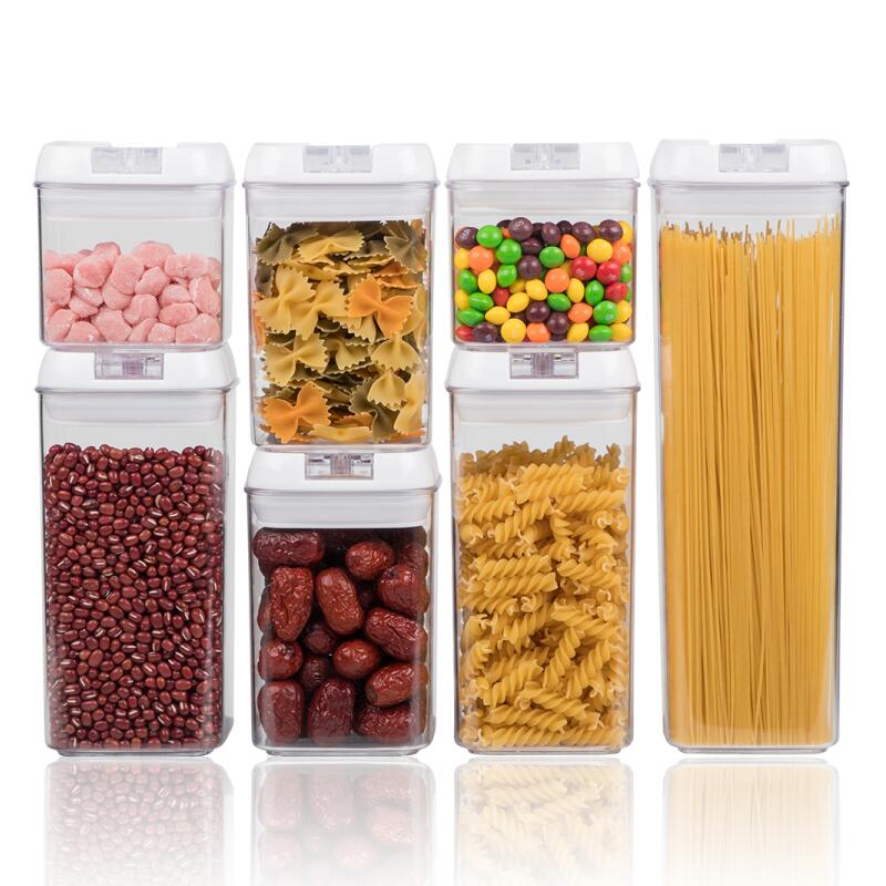 Set de 7 bucăți BPA Set închis de containere pentru depozitarea alimentelor, BPA, containere pentru depozitarea alimentelor cu capac