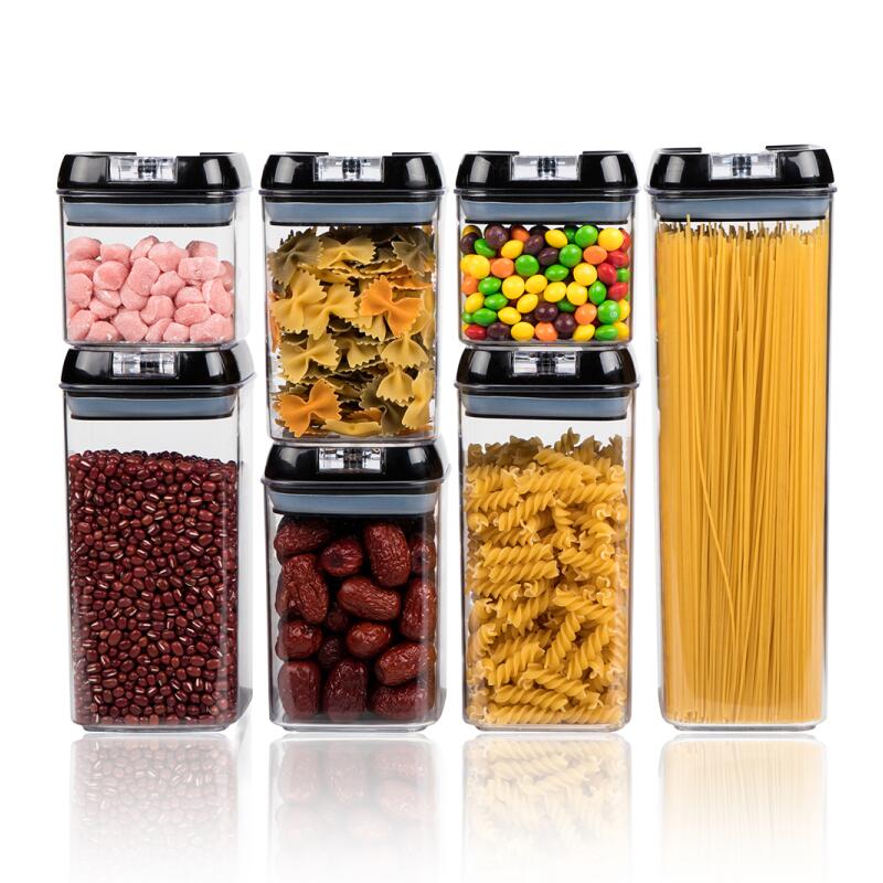 Set de 7 bucăți BPA Set închis de containere pentru depozitarea alimentelor, BPA, containere pentru depozitarea alimentelor cu capac